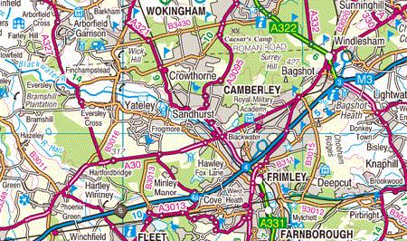 Camberley Reel Club Maps & Directions